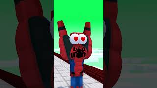 Rage Control Run Challenge with Spiderman and Spidergwen-Funny Animation #shorts #minecraftshorts