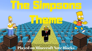 Simpsons Theme Song on Minecraft Note Blocks!?!?!