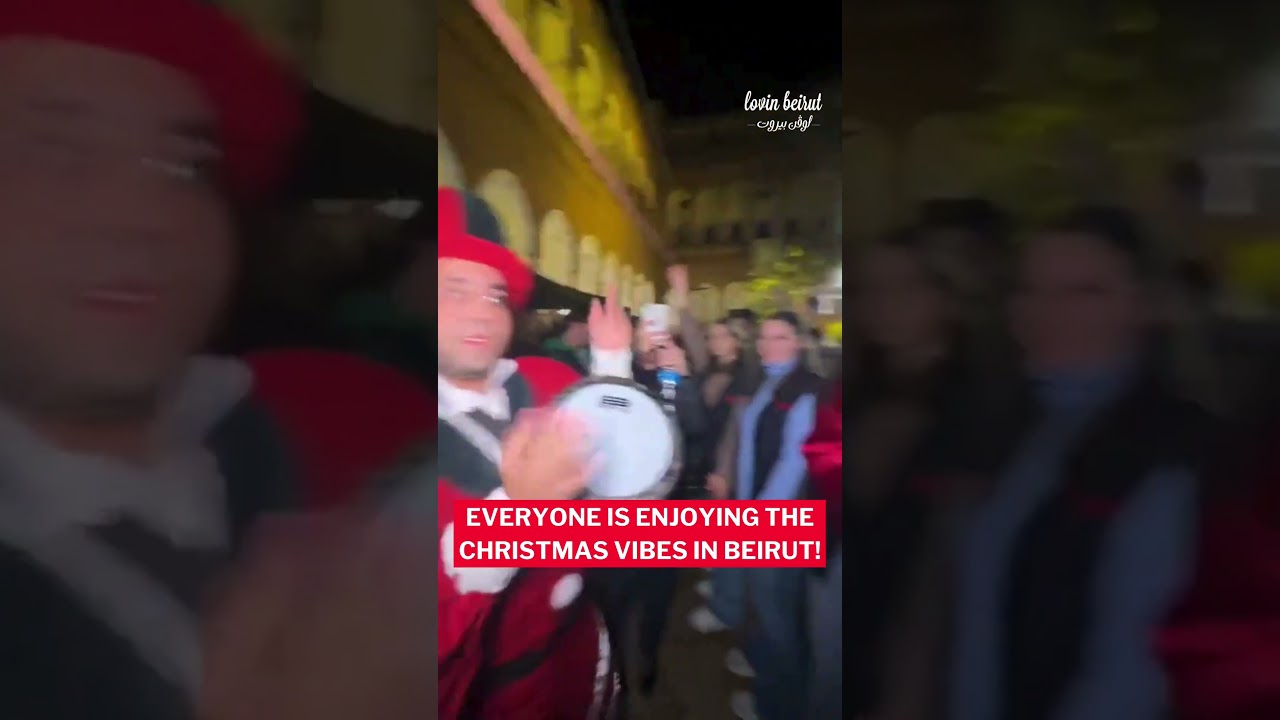 The Christmas vibes are enjoyable in Beirut!