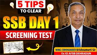 🪖5 Tips to Clear SSB Day 1 Screening Test by Wing Commander Krishnamurti Sir | Don’t Miss-LWS SSB 🔥