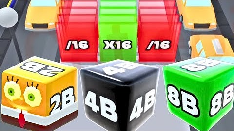 Ep 7: How to Play Jelly Run 2048 [Level 60 - 70 vs New York Adventure] Unlocked New Shaped 4B, 8B