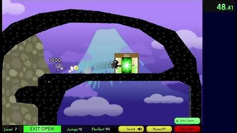 Flash Game Speedrun | Sticky Ninja Academy Level 7 Any% in 48.470