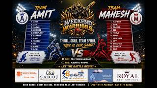 LIVE π΄ WEEKEND WARRIORS CRICKET LEAGUE 2026