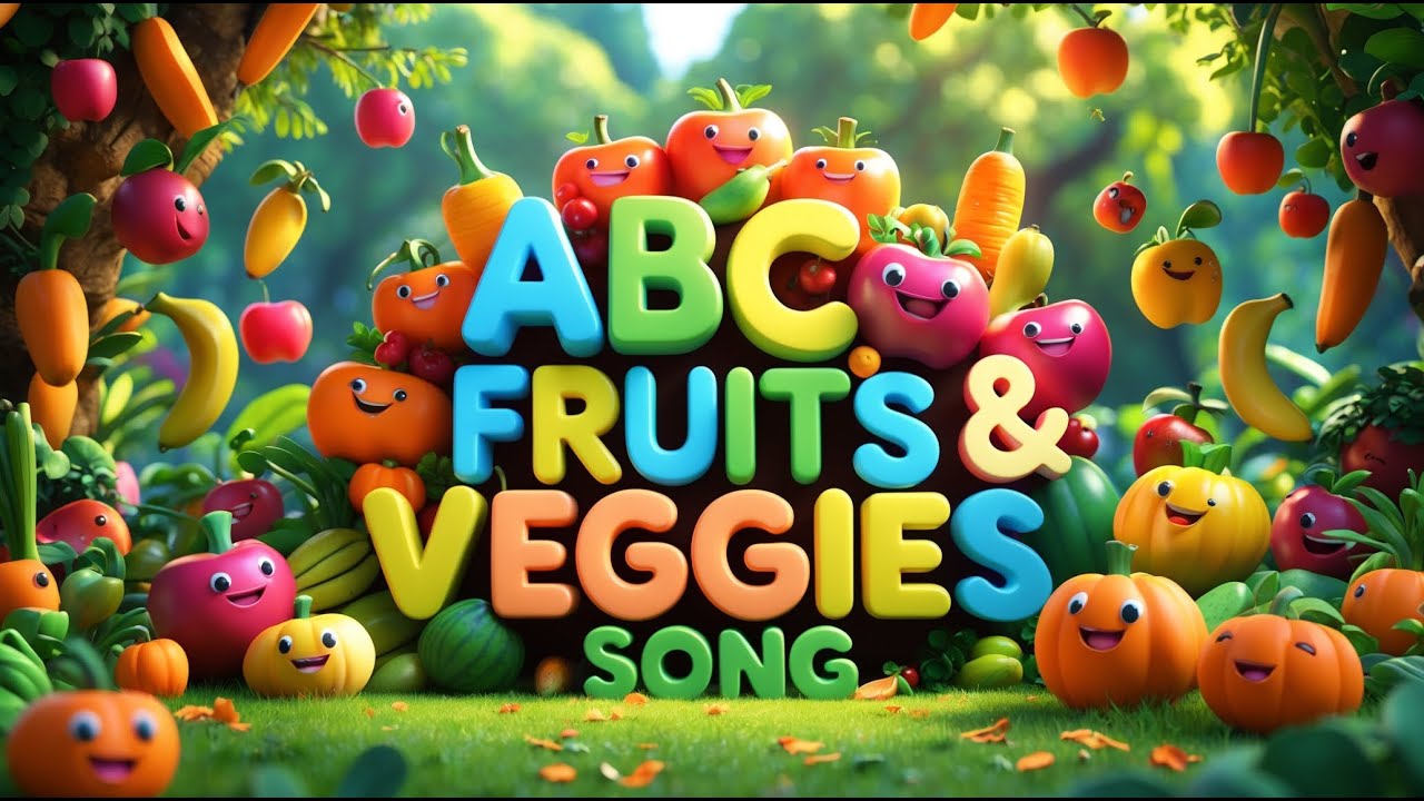 The ABC SOng: Fruits & Veggies | Nursery Rhymes for Kids | Little Noah ...