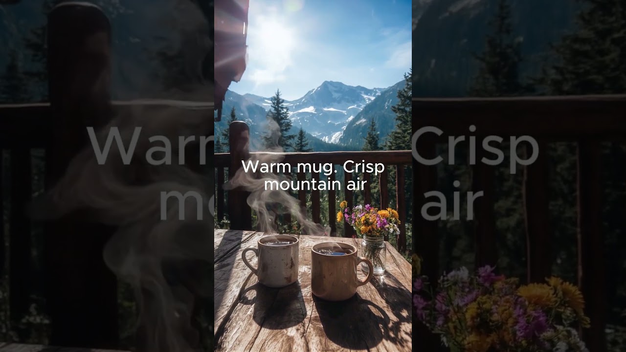 Alpine Morning Coffee With a View / Digital Nature Break