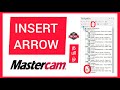 How to insert arrow easily in mastercam 5 axis  cnc  training coimbatore