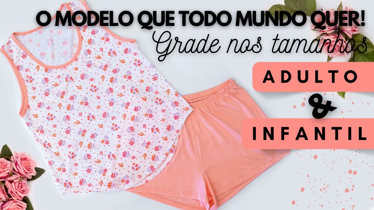 [TUTORIAL] COMO COSTURAR PIJAMA DE ALGODÃO | CONFECÇÃO DO PIJAMA JANETE