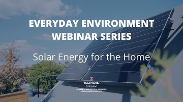 Solar Energy for the Home - Is it right for you? Energy Environment
