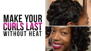 How to Pin Curl Hair | Pin Curl Tutorial