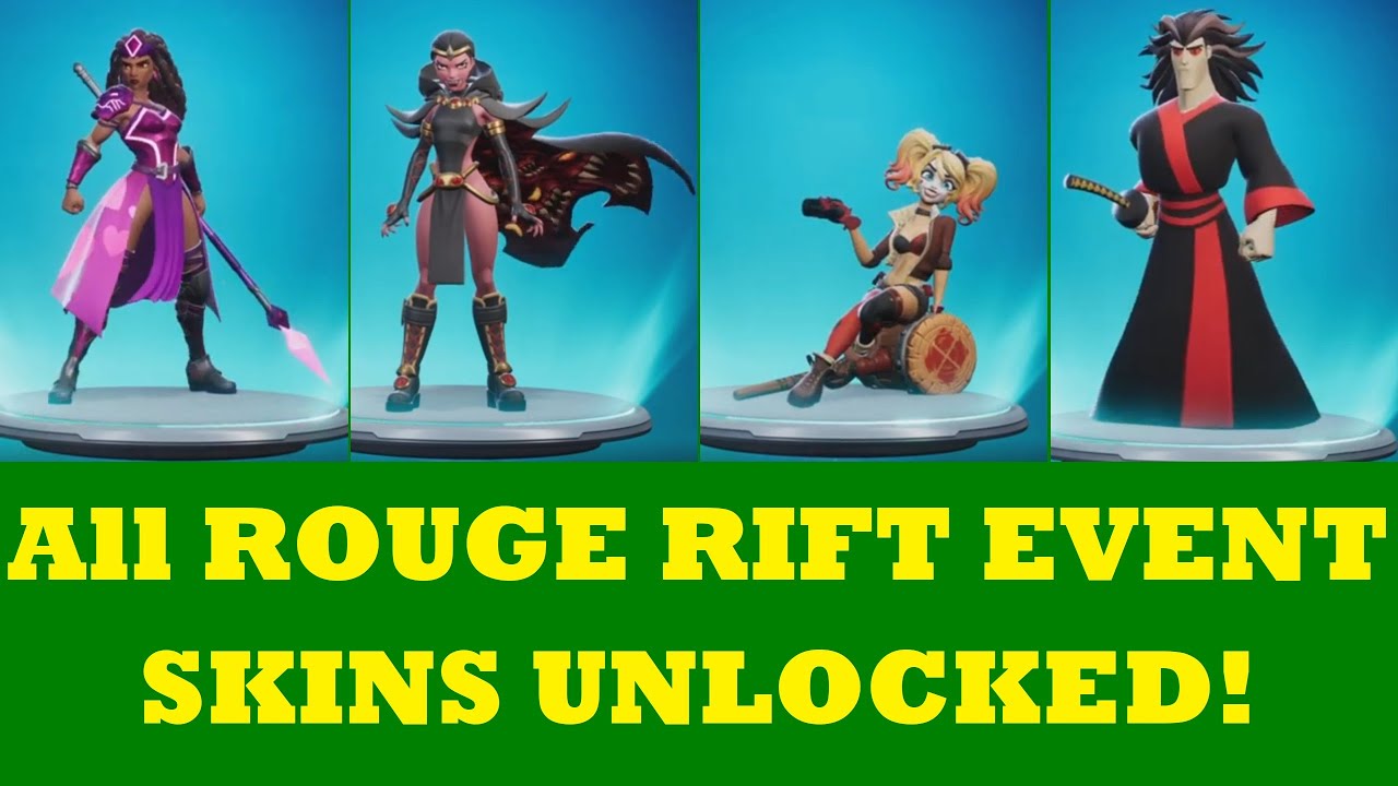 MultiVersus Rifts - All Rouge Rift Event Skins Unlocked!