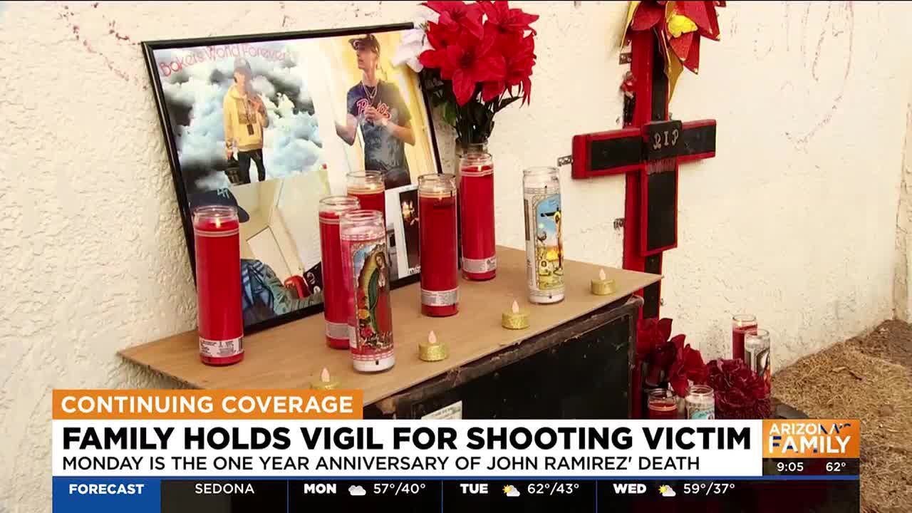 Glendale family holds vigil for shooting victim - YouTube
