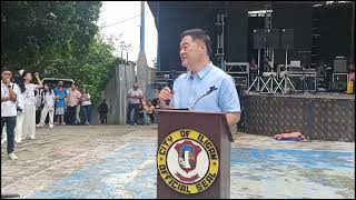 Message by Mayor Siao updating the development of Iligan city during the flag raising ceremony