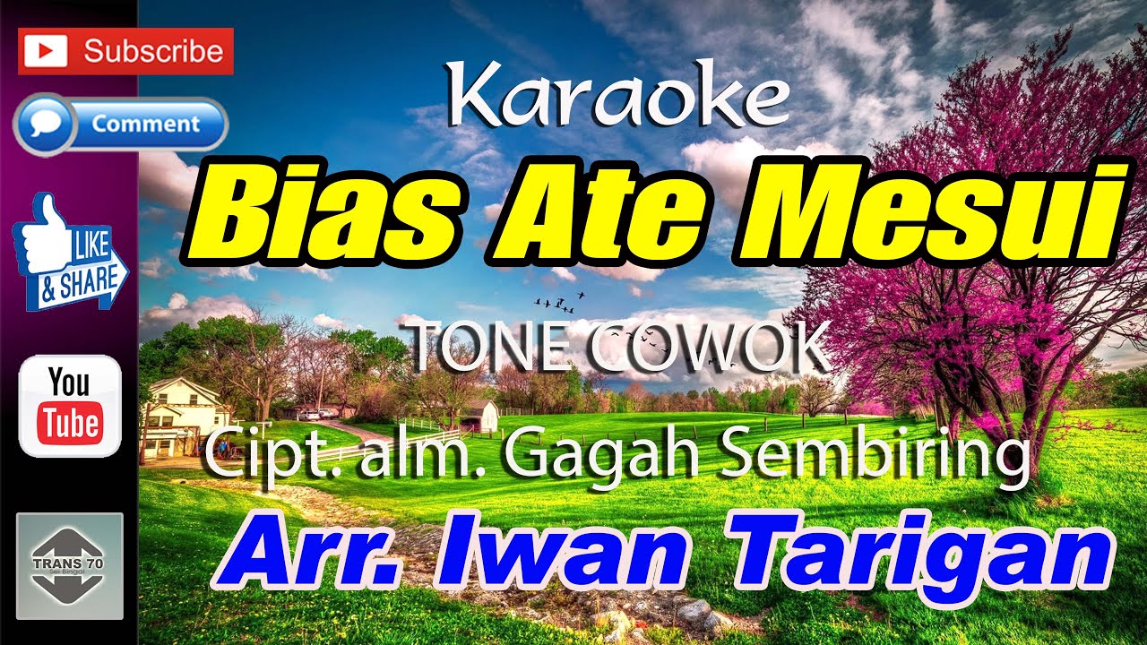 Karaoke Lagu Karo  Bias Ate Mesui