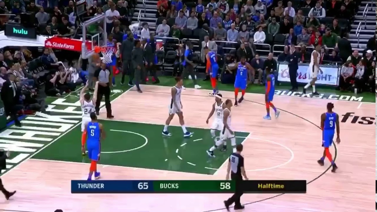 Raymond Felton’s CRAZY Buzzer-beater! Thunder vs Bucks
