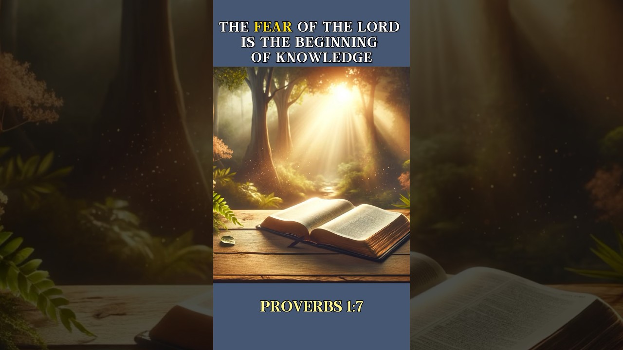 PROVERBS 1:7 Explained: Meaning of Fear of the Lord  