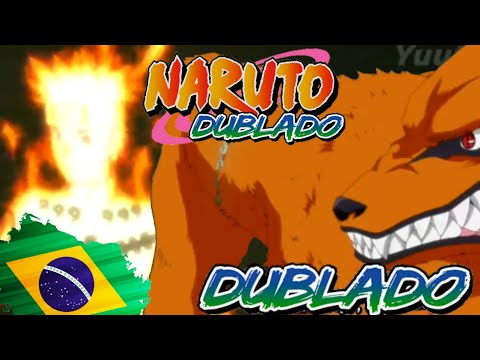 Naruto shippuden dublado Naruto vs kurama naruto libera modo de chakra da kurama adaptação dublagem