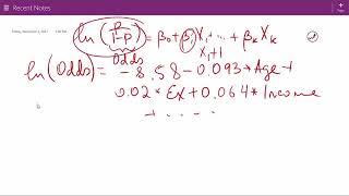 Lecture 18.  Using logistic regression