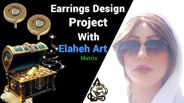 How to make Button Earrings with Software Matrix 9 jewellery design CAD||Rino||Matrix Tutorial