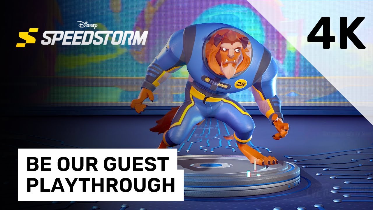 Be Our Guest Disney Speedstorm  |  Beast Li Shang Meg Mickey Donald Elizabeth Swan Gameplay | Beta