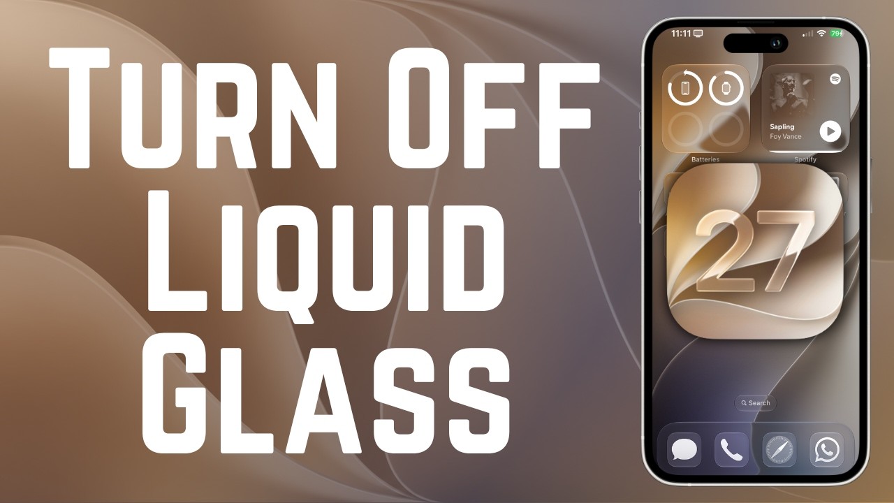 How to Adjust Liquid Glass Opacity in iOS 27 (Full Guide)