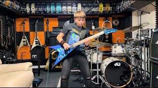 Megadeth - Poison was the Cure - Guitar Cover Playthrough Marcel Maminski 13 Years Old