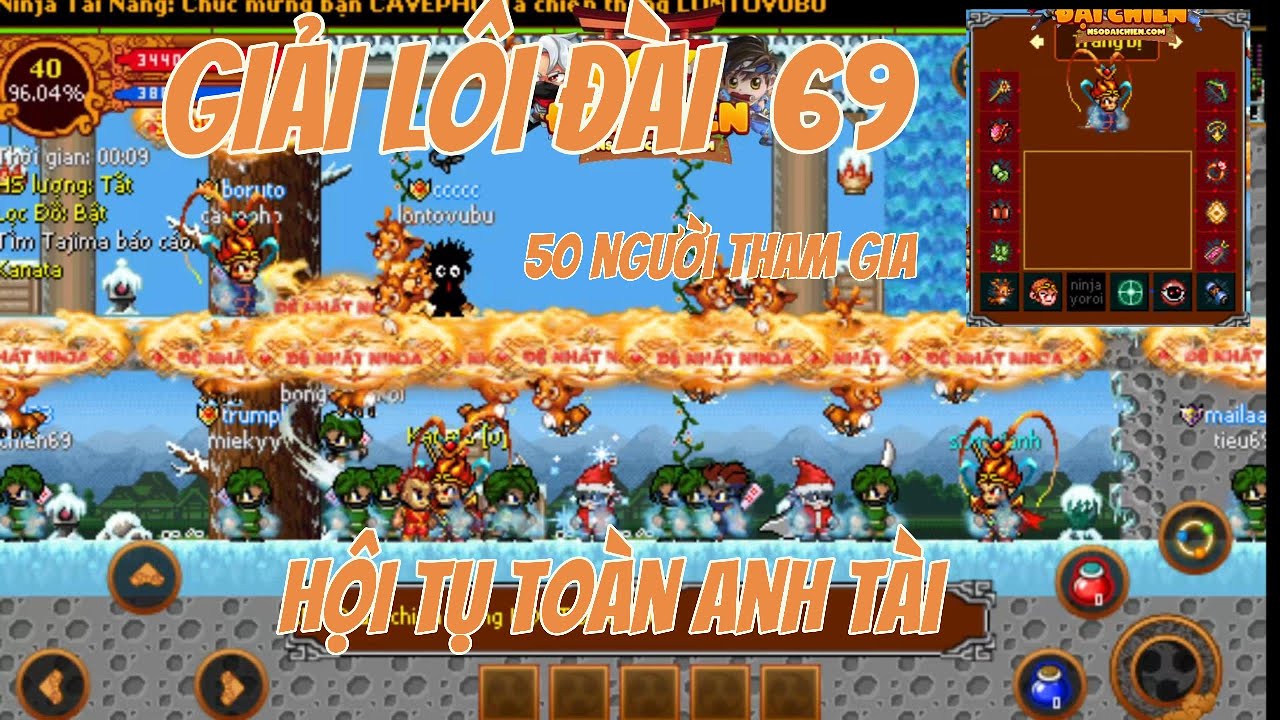 GIẢI LÔI ĐÀI 69 quá GẮT , TOÀN TRÙM PK  | Ninja School Online