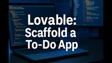 Build a To-Do App with Lovable AI, Generative AI Coding Tutorial (Fast App Prototyping 2025) No-Code