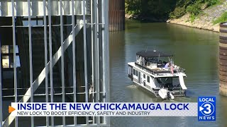 Only on 3: Inside the new Chickamauga Lock chamber