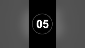 5 Second Countdown Timer with clock Ticking sound & Finish alarm beep #timer #clock #countdown