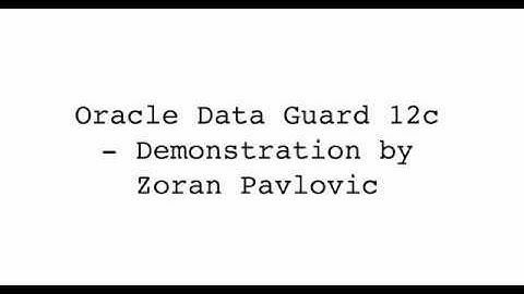 Oracle Data Guard 12c - Part 3 - Register Standby Database in Clusterware