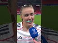 Job done… but not finished 🔥 Georgia Stanway has all eyes on the 2nd leg of the UWCL quarterfinals 👀