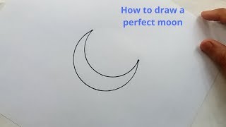 How to draw a perfect moon.