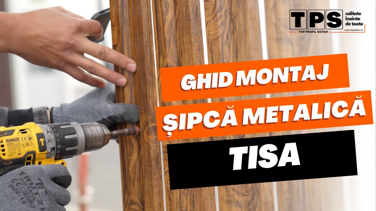 Ghid Montaj pentru Șipcă metalică Tisa - TOP PROFIL SISTEM