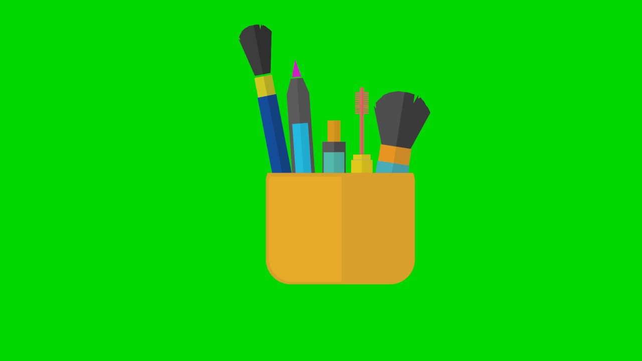 Animated Cosmetic Cup Green Screen Greenscreen Blue Screen Screen