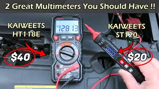 $40 Multimeter For Car &amp; Home | KAIWEETS HT118E &amp; ST120