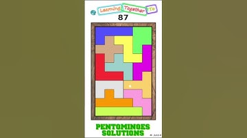 From 86 to 87 (Transition) Pentominoes Math Puzzle. #mathchallenge #Shorts #puzzlegame