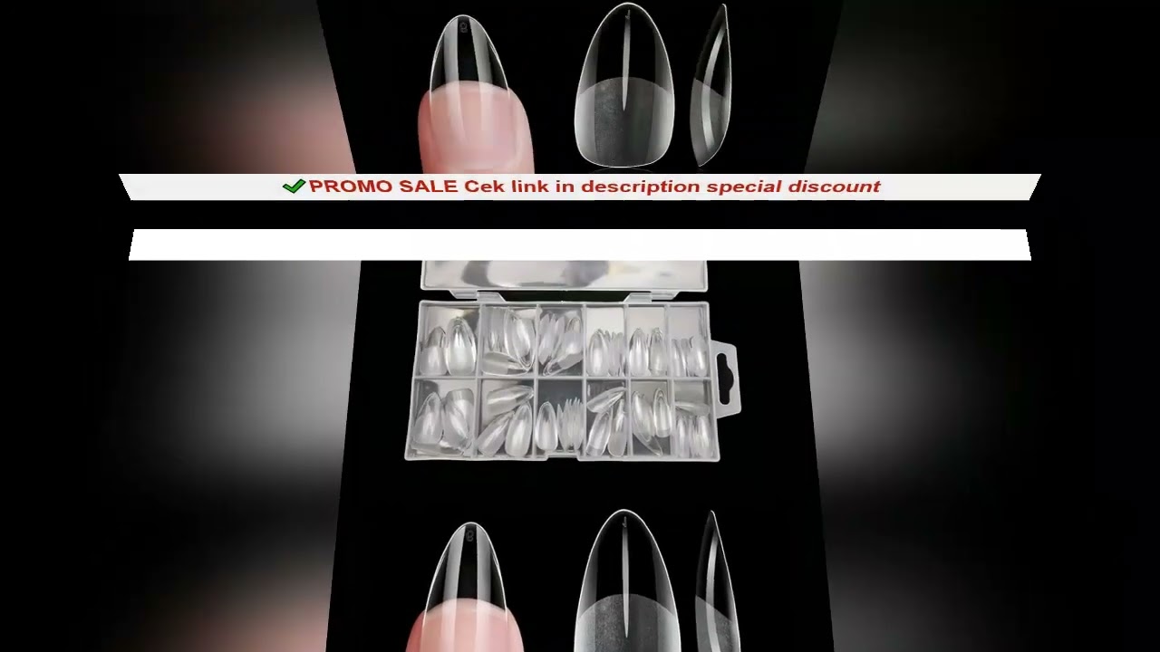 120Pcs Full Cover Press On Nail Tips Stiletto Almond Square Coffin French False Fake Soak Off Gel Na