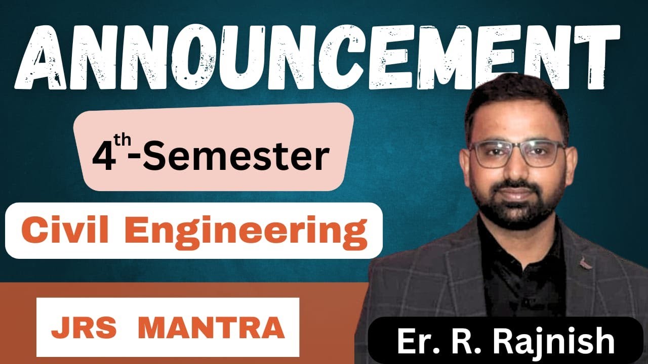 Announcement II 4th Sem Civil II JRS Mantra