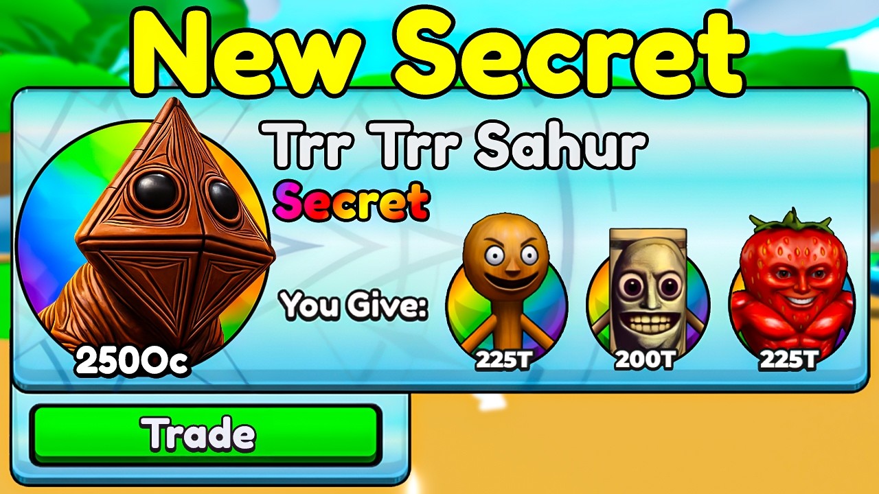 Unlocking NEW Trr Trr Sahur Secret In Brainrot Evolution Roblox!