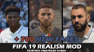 FIFA 19 | 700+ NEW FACES | OVIDIO's FIFA 19 FACEPACK V.18 AIO