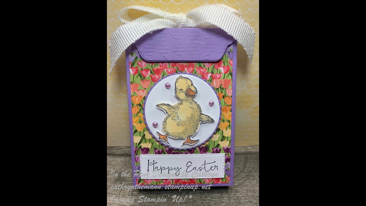 EASTER FRIENDS LABEL TOPPED BOX with FLOWERING FIELDS - Stampin' Up!
