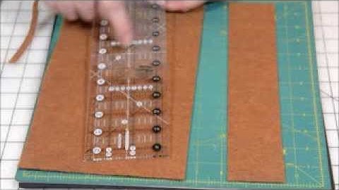 Using the Quick Trim and Circle Ruler to cut half square triangles