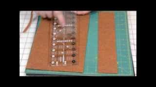 Using the Quick Trim and Circle Ruler to cut half square triangles