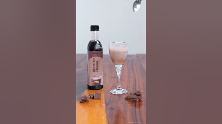Chocolate flavour sharbat and syrup
