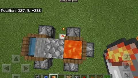 how to make a cobblestone generator door