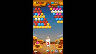 LINE バブル2　STAGE 1057　銅コニー　アイテムあり　×1.5　Bronze Cony　LINE BUBBLE 2