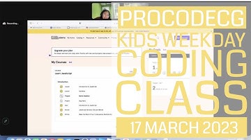 ProCodeCG Kids Weekday Coding Class - Friday - 17 March 2023