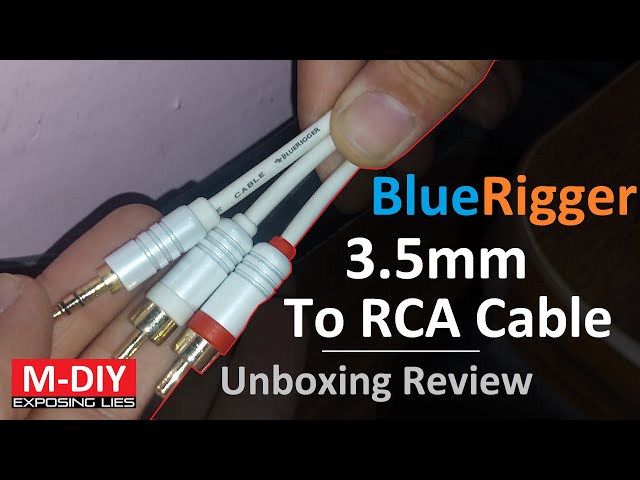 BlueRigger 3.5mm To RCA Cable (Unboxing Review)