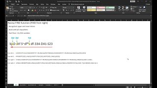 Excel Amazing Formula-(EAF-1) Reverse FIND formula searching from the right