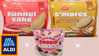 Benton’s (ALDI) Funnel Cake & S’mores Sandwich Cookies, Thin & Crispy Cookie Tiles Review